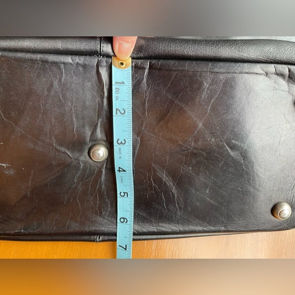 Liel Genuine Leather Large Tote Bag Hand Made in Columbia Black Color 20”X13”X7” - Picture 14 of 15